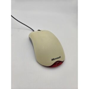 Mouse Microsoft Wheel Optical USB Beige Mouse 1.1A X08-70400 Tested &‎ Working